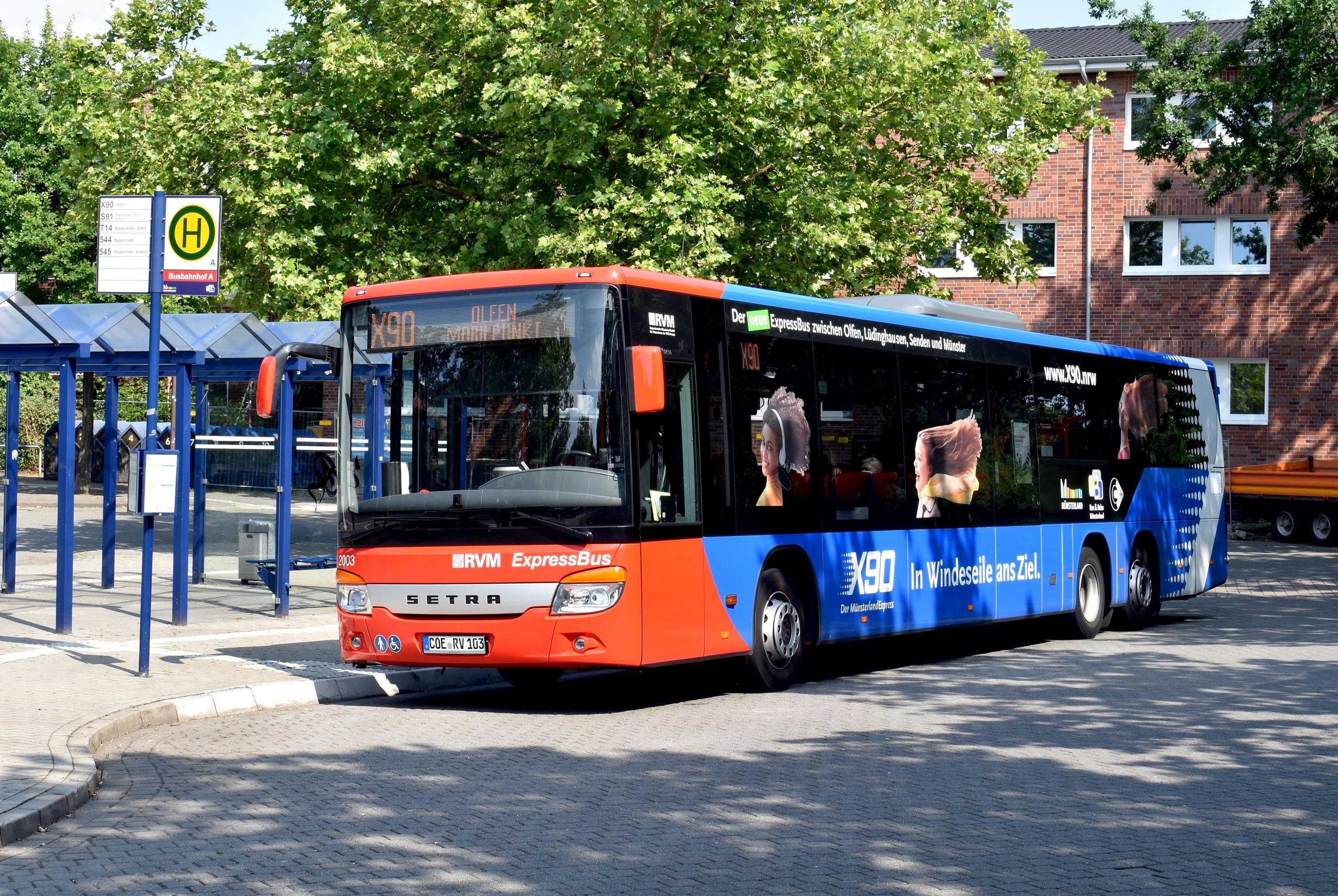 X90 Olfen-Mobilpunkt/Stadthalle Lüdinghausen-Busbahnhof