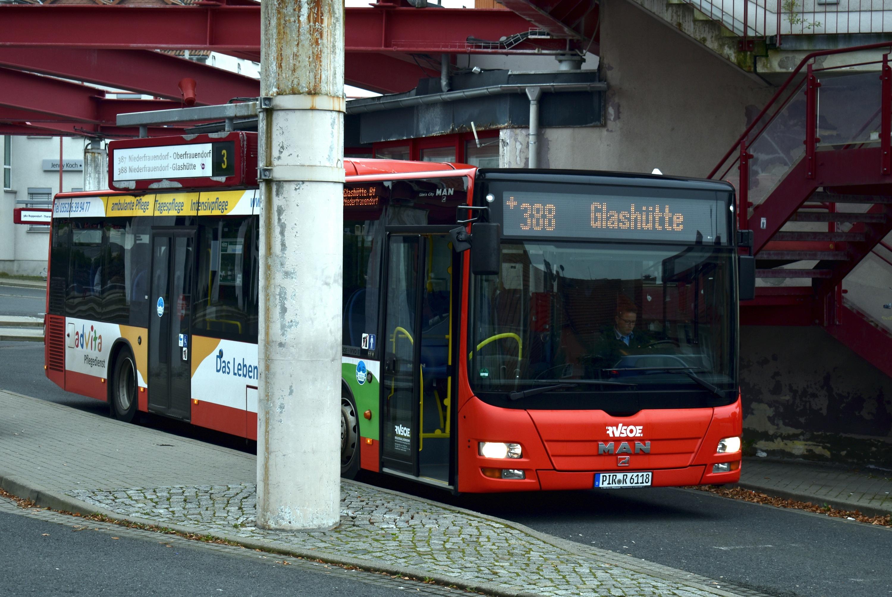 388 Glashütte Bf/Busbahnhof Dippoldiswalde Busbahnhof