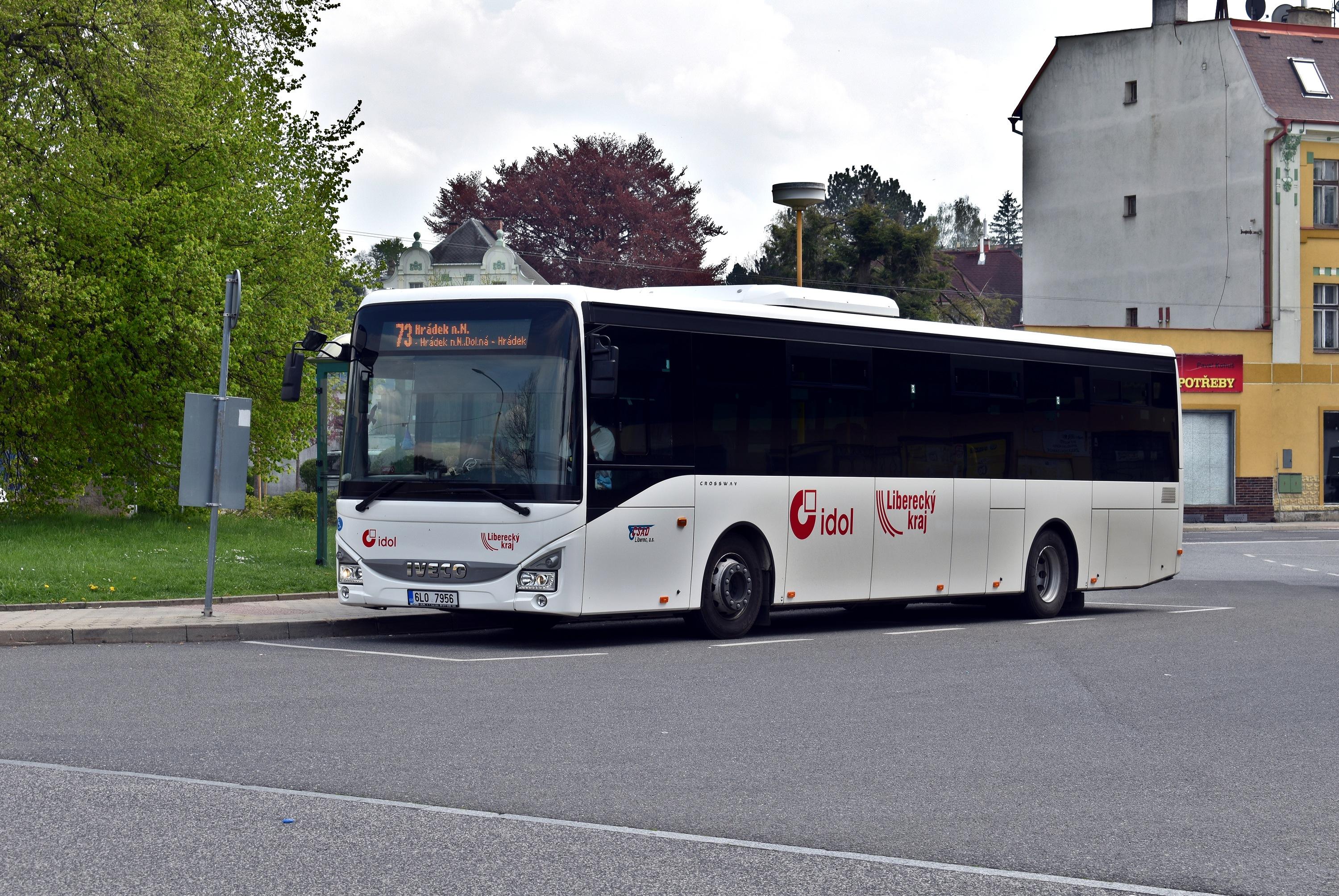 73 Hrádek nad Nisou-Autobusové nádraží Chrastava-Autobusové nádraží