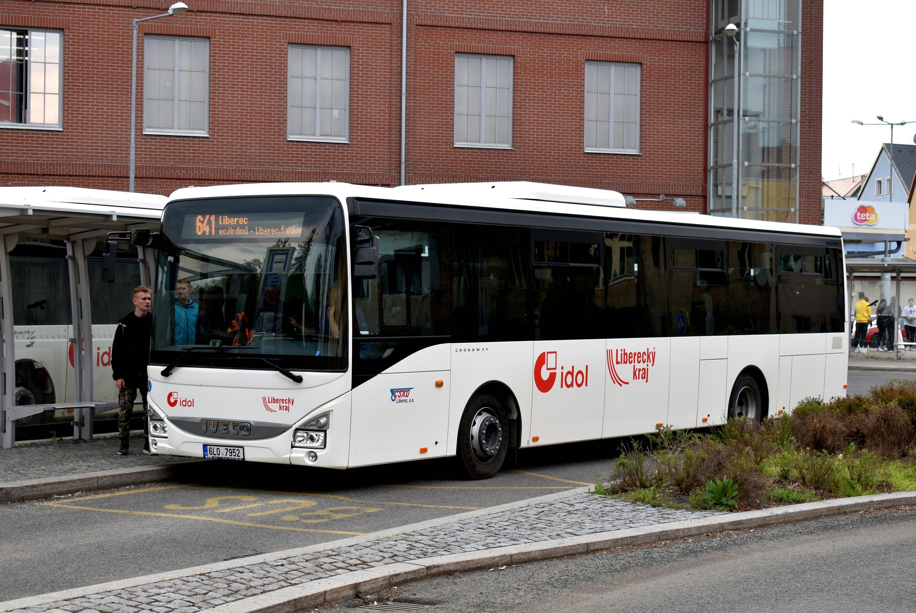 641 Liberec-Autobusové nádraží Frýdlant Autobusové nádraží 