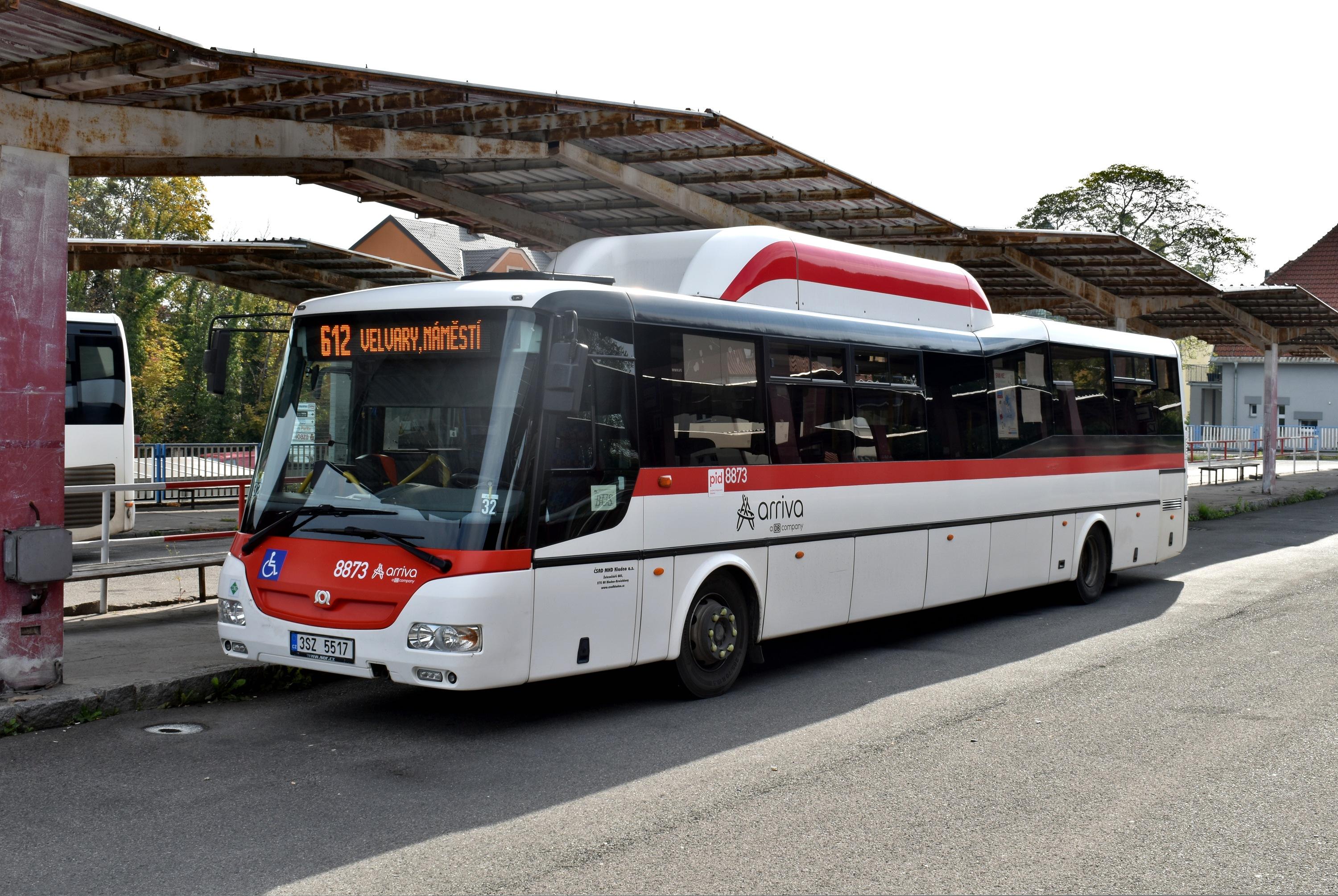 612 Velvary-Nám&#283;stí Kladno Autobusové nádraží