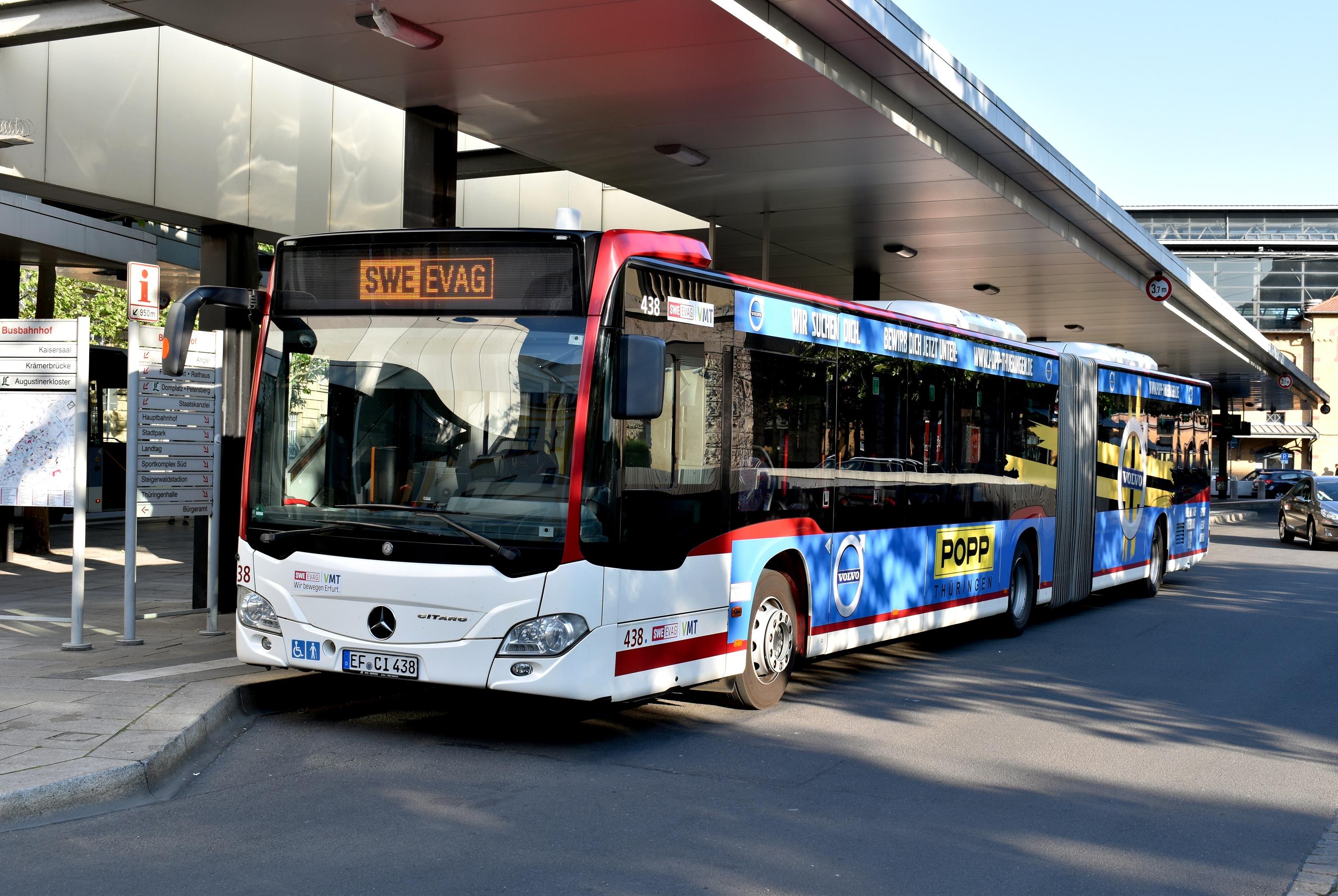 D Dienstfahrt Erfurt Busbahnhof