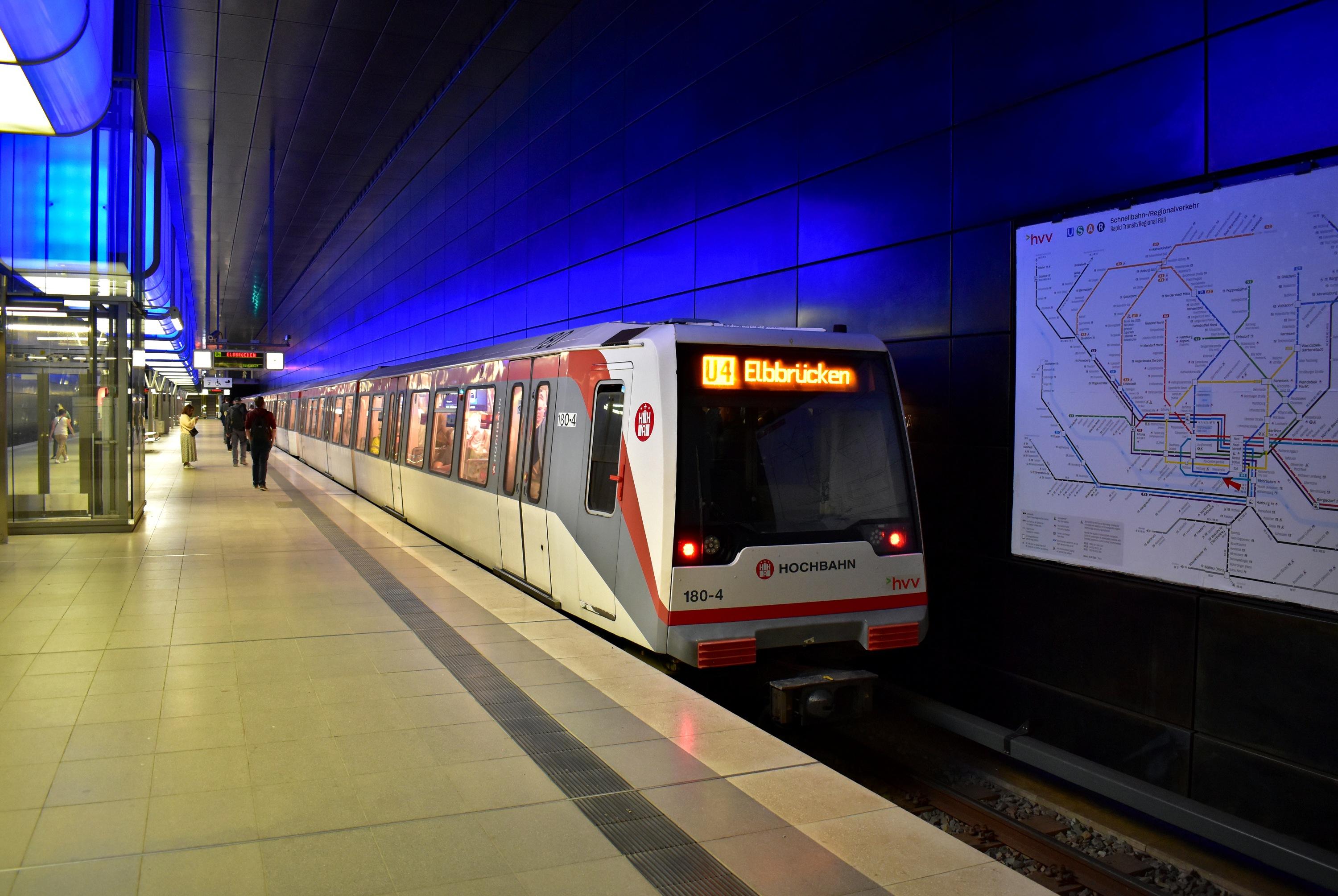 U4 HH-Elbbrücken HH-HafenCity Universität