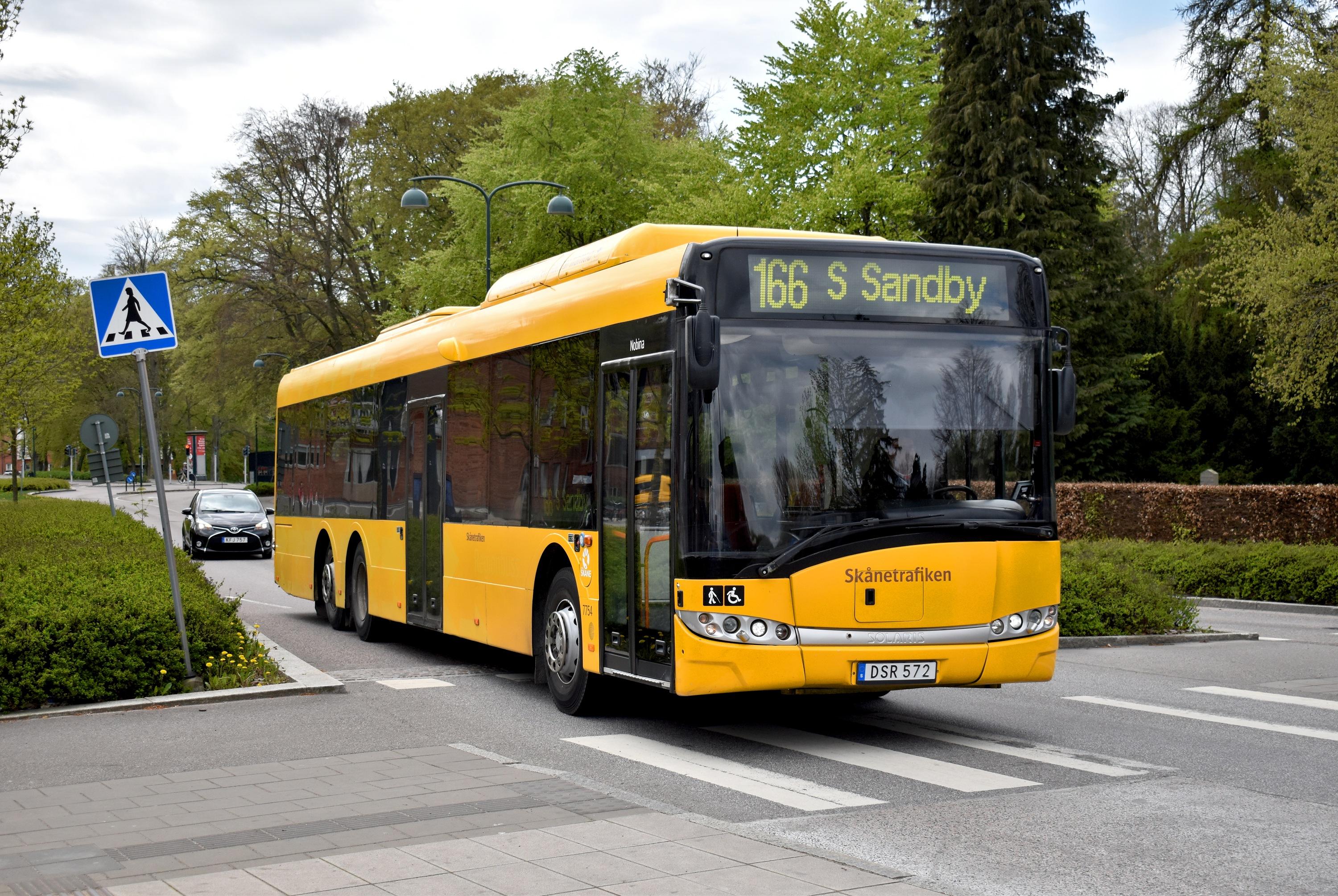 166 Södra Sandby-Busstation Universitetssjukhuset