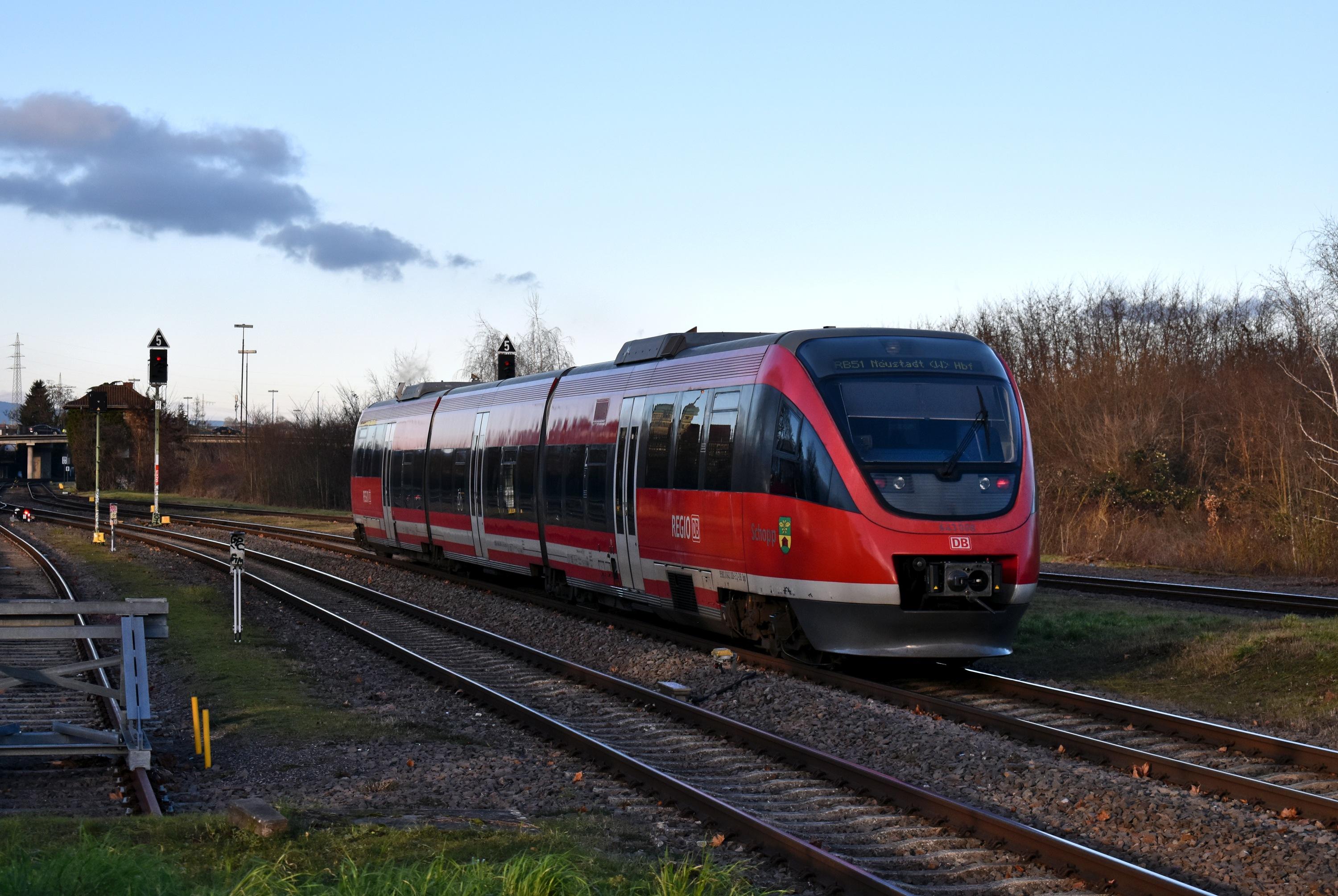 RB51 Neustadt a.d. Weinstraße Hbf Landau Hbf