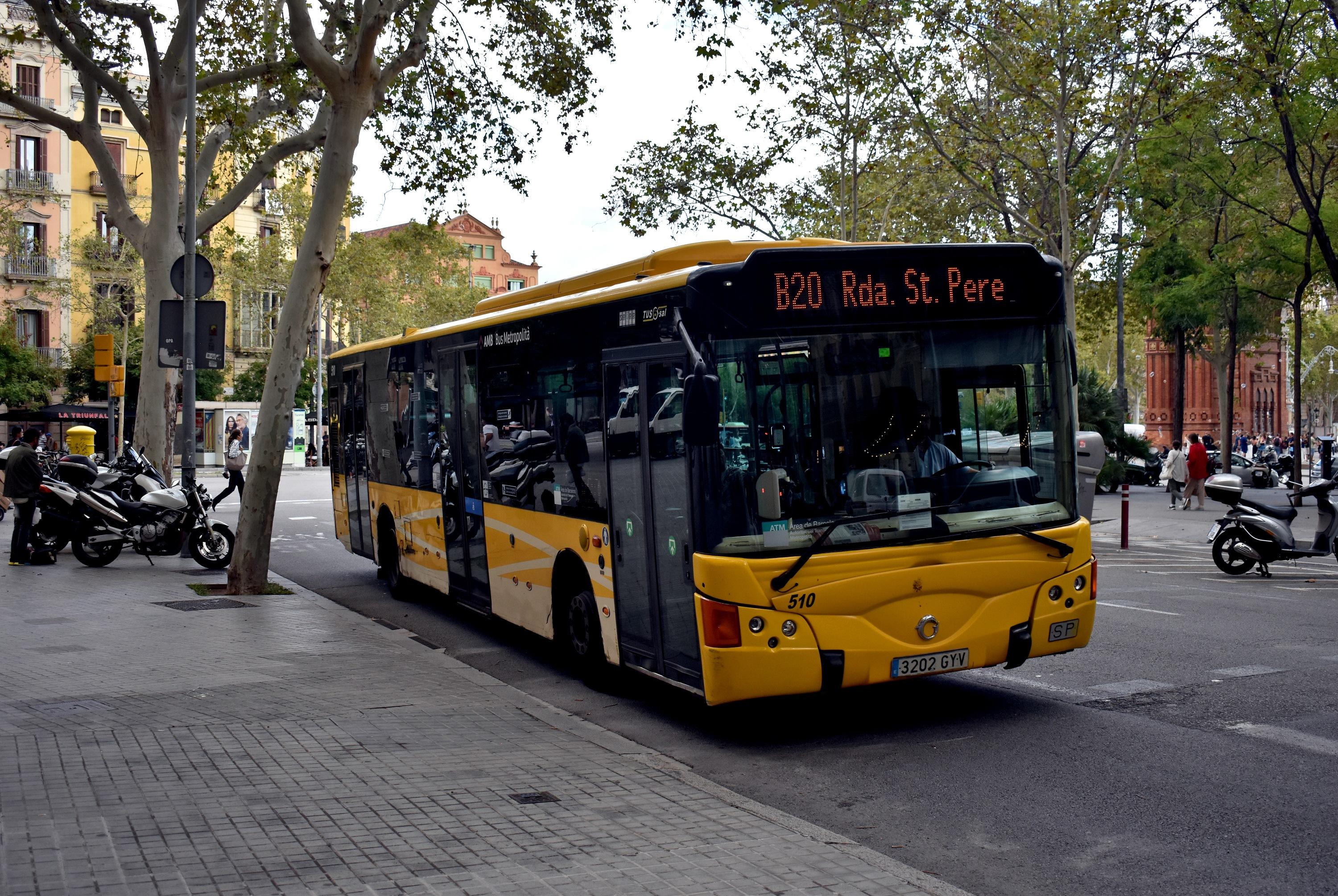 B20 Barcelona-Ronda Sant Pere Barcelona-Arc de Triomf