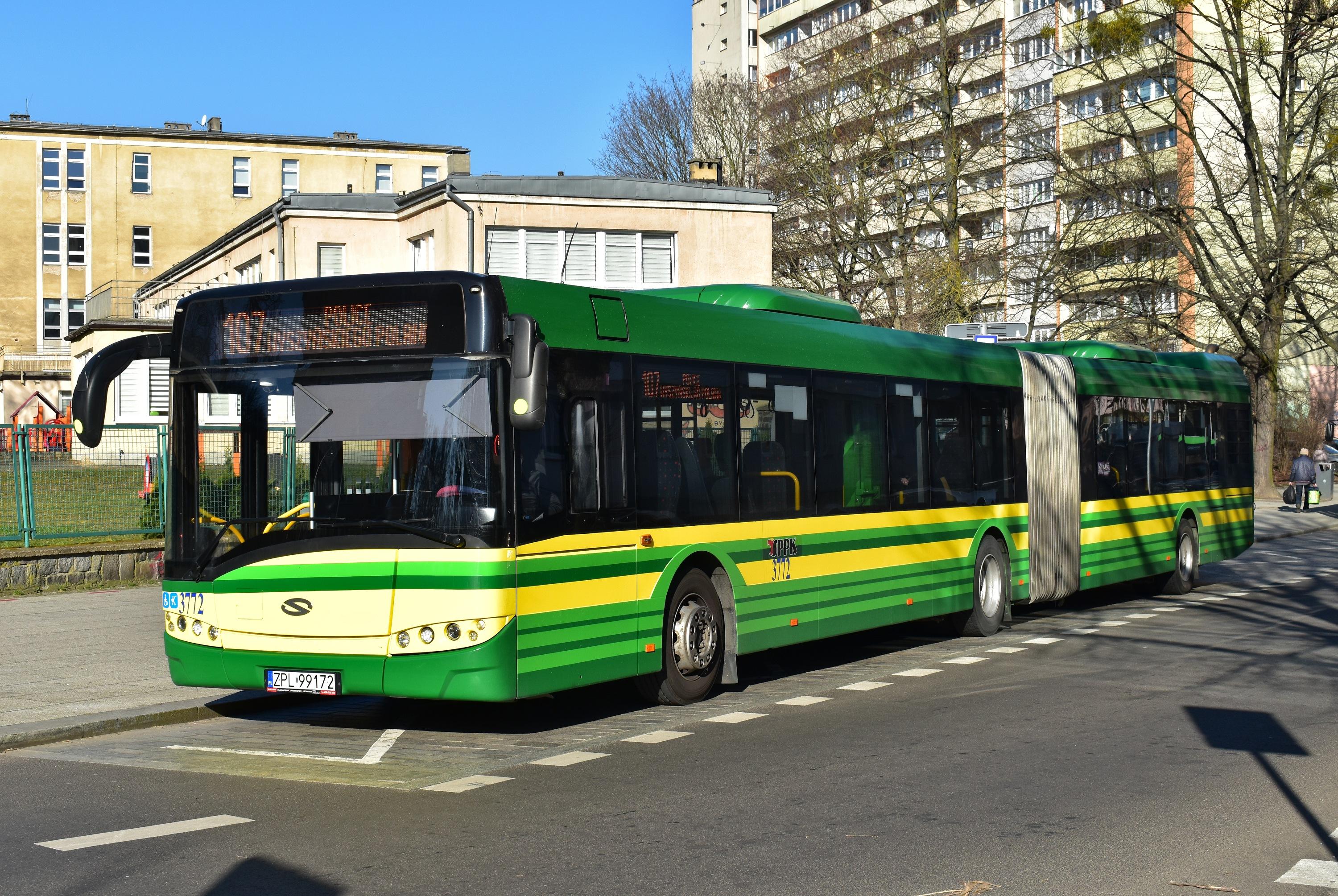 107 Police-Wyszyńskiego Polana Szczecin-Plac Rodła