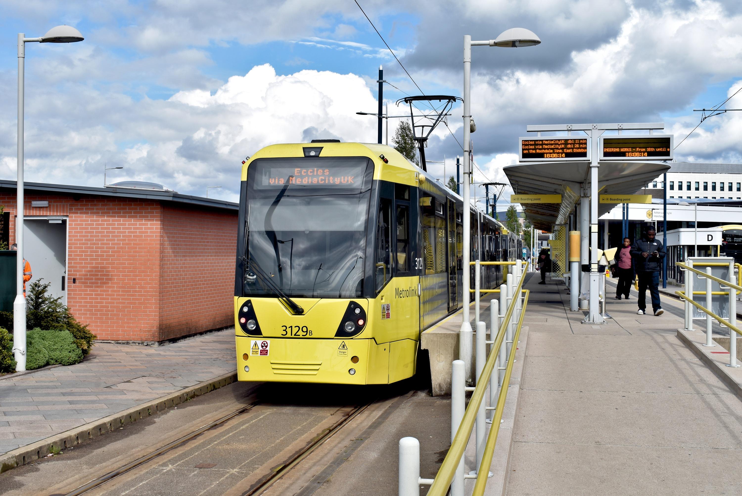 Blue Line Eccles Interchange Aston-under-Lyne Interchange